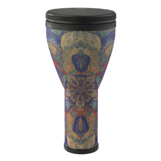 Remo Remo - DJ-2510-63- - Festival Djembe, Pre-Tuned, 10" Diameter, 20.5" Height, Black Suede Fliptop Replaceable, Royal Blue