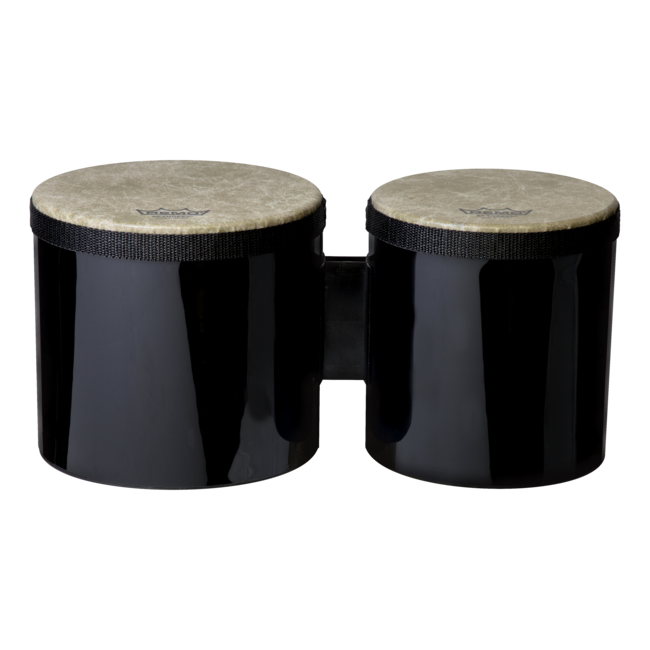Remo - BG-5300-52- - Bongo, Drum, Pre-Tuned, 6"/7" X 6.5", Skyndeep, Fiberskyn, Red