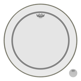 Remo Remo - P3-1222-C1-DM - Bass Drum, Powerstroke 3, Smooth White, 22" Diameter, Dynamo Installed, No Stripe