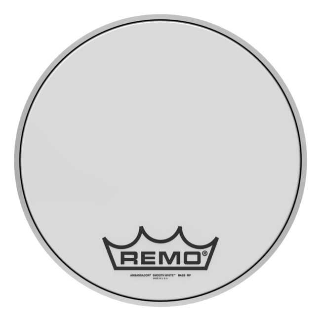Remo - BR-1216-00- - **Special Order**, Bass Drum, Ambassador, Smooth White, 16" Diameter