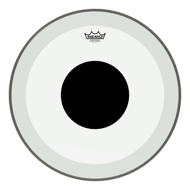 Remo - P3-1322-C2- - Bass Drum, Powerstroke 3, Clear, 22" Diameter, 2-1/2" Impact Patch
