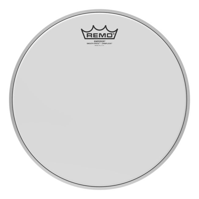 Remo - BE-0213-MP- - Batter, Crimplock, Emperor, Smooth White, 13" Diameter