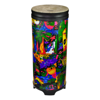 Remo Remo - KD-2512-01- - **Remo Asia**, Drum, Kids Percussion, Tubano, Fliptop Drumhead, 12" Diameter, 24.5" Height, Rain Forest Finish