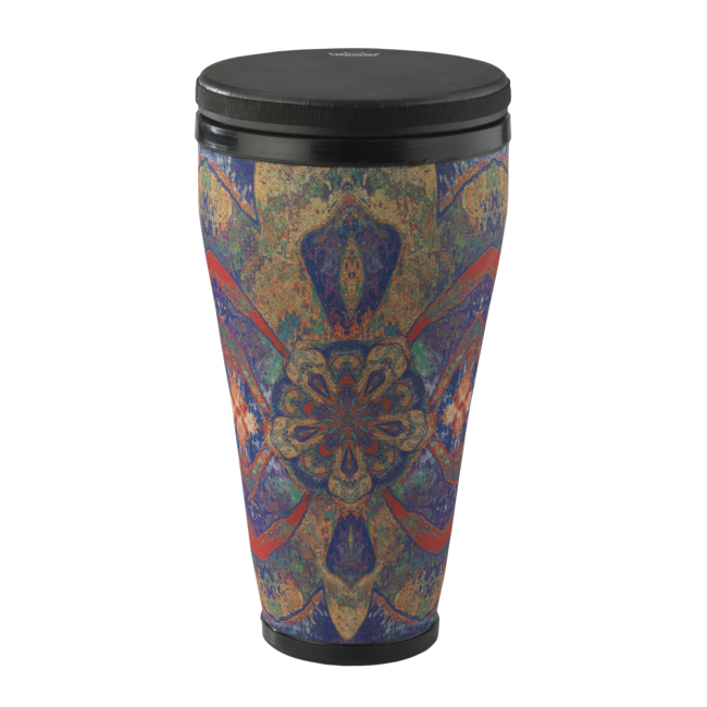 Remo - TK-2510-63- - Festival Timbau, Pre-Tuned, 10" Diameter, 19" Height, Black Suede Fliptop Replaceable, Royal Blue