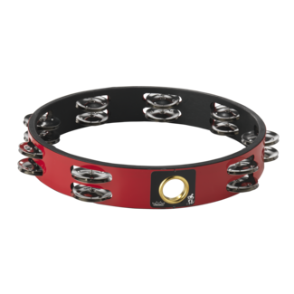 Remo Remo - TA-6108-70- - Tambourine, Headless, 8" Diameter, 8 Pairs Jingles X 1 Row, Quadura Black