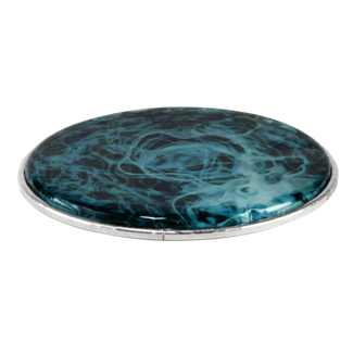 Remo Remo - DA-4390-SD-SC016 - **Special Order**, Doumbek Drumhead, Dx Series, Skyndeep, Clear Tone, 9" Diameter, 3/8" Collar, Crimped Hoop, 'Yellow Mist' Graphic