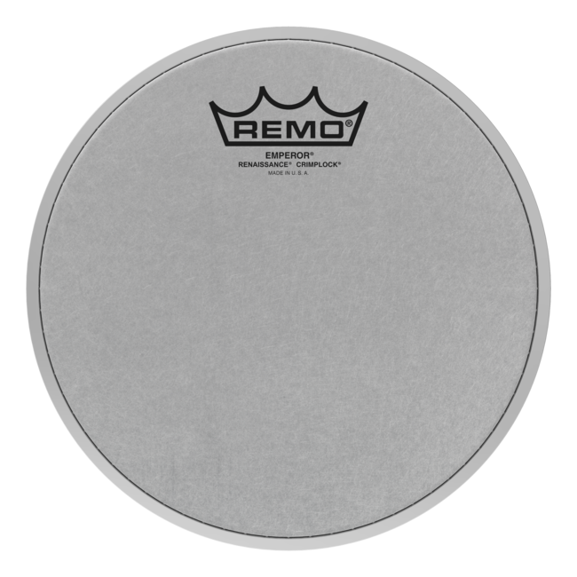 Remo - BE-0210-MP- - Batter, Crimplock, Emperor, Smooth White, 10" Diameter