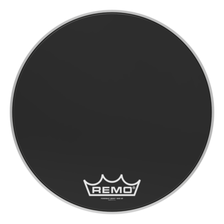 Remo Remo - PM-1422-MP- - Bass Drum, Powermax, Ebony, 22" Diameter, Mp