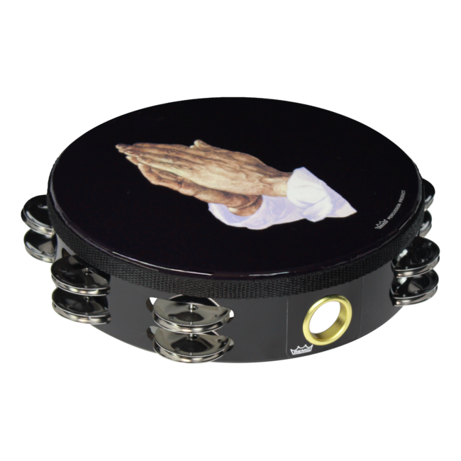 Remo - TA-4208-48- - **Remo Asia**, Tambourine, Radiant, 8" Diameter, 8 Pairs Jingles X 2 Rows, Radiant Head