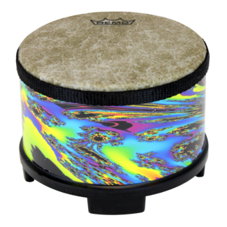 Remo Remo - KD-5816-01- - **Remo Asia**, Drum, Kids Percussion, Gathering Drum, 16" Diameter, 8" Height, Rain Forest Finish