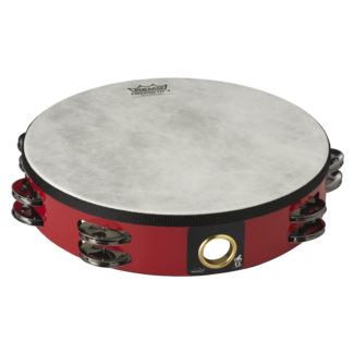 Remo Remo - TA-5106-52- - Tambourine, Fiberskyn, Pre-Tuned, 6" Diameter, 6 Pairs Jingles X 1 Row, Red
