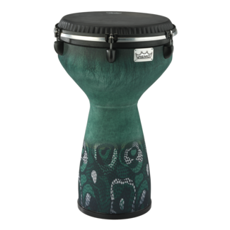 Remo Remo - DJ-7113-60- - Djembe, Flareout, Key-Tuned, 13" X 24", Black Suede Symmetry Drumhead, Contour Tuning Brackets, Red Finish