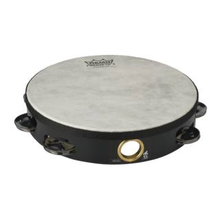 Remo Remo - TA-5108-00- - **Remo Asia**, Tambourine, Fiberskyn, Pre-Tuned, 8" Diameter, 8 Pairs Jingles X 1 Row, White