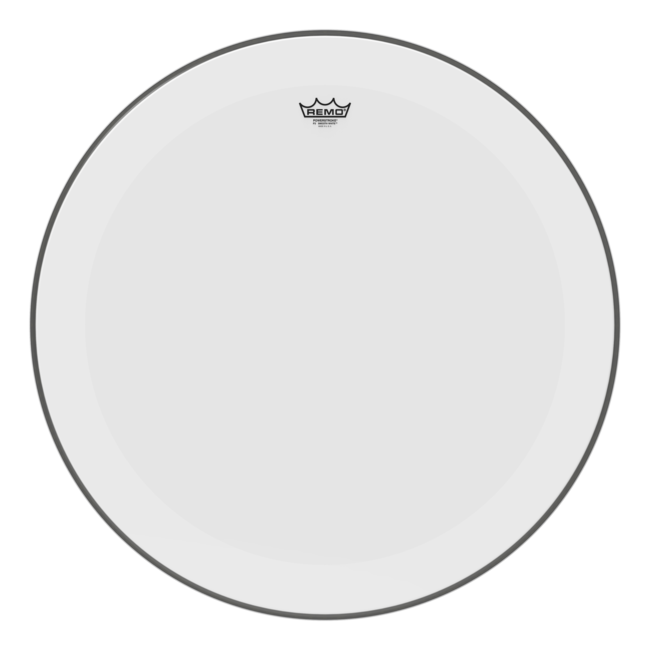 Remo - P3-1228-C0- - **Special Order**, Bass Drum, Powerstroke 3, Smooth White, 28" Diameter, White Dot Top Side