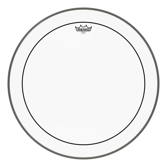 Remo - PS-1323-00- - Bass Drum, Pinstripe, Clear, 23" Diameter