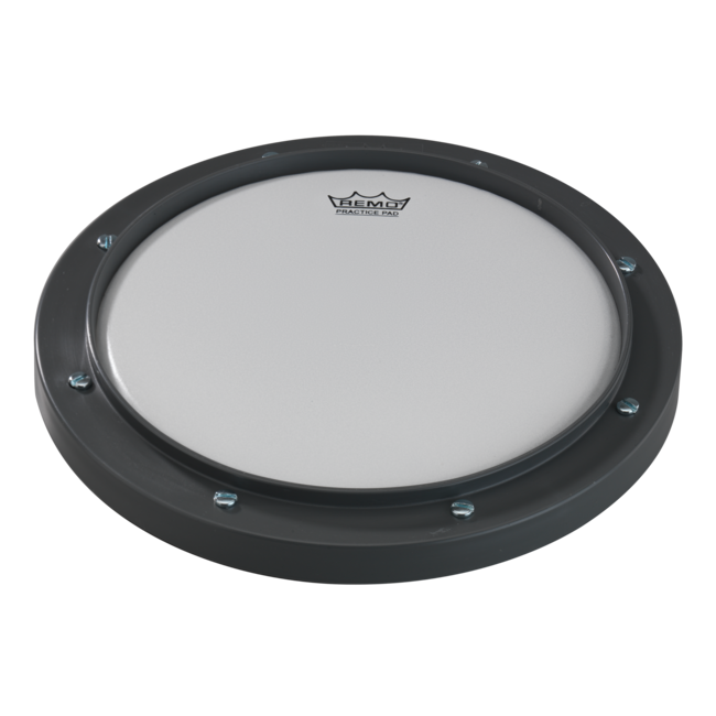 Remo - RT-0010-ST- - Practice Pad, 10" Diameter, Gray, Coated Head, With Stand