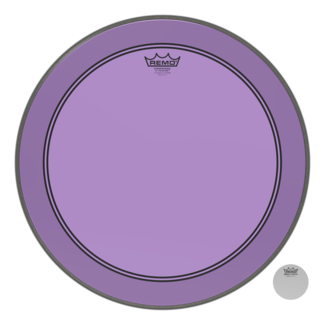 Remo Remo - P3-1320-CT-PUOH - Bass Drum, Powerstroke 3, Colortone, 20" Diameter, Purple, 5" Offset Hole