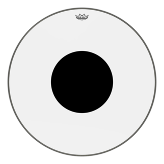Remo Remo - CS-1330-10- - **Special Order**, Bass Drum, Controlled Sound, Clear, 30" Diameter, Black Dot On Top
