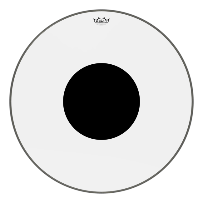 Remo - CS-1330-10- - **Special Order**, Bass Drum, Controlled Sound, Clear, 30" Diameter, Black Dot On Top