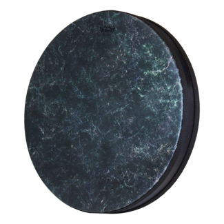 Remo Remo - ET-0216-41- - Ocean Drum, 16" Diameter, 2.5" Depth, Nightwaves, Skyndeep Black Fiberskyn, Green And Clean