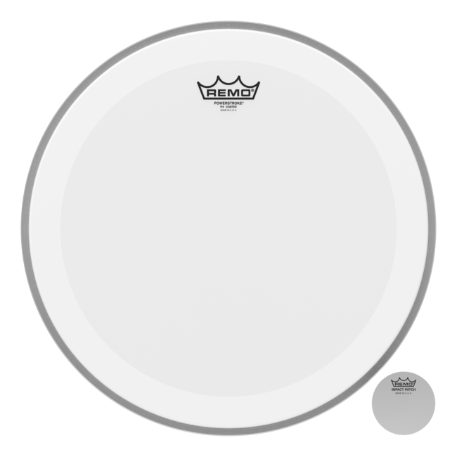 Remo - P4-1128-C2- - **Special Order**, Bass Drum, Powerstroke 4, Coated, 28" Diameter, With Impact Patch