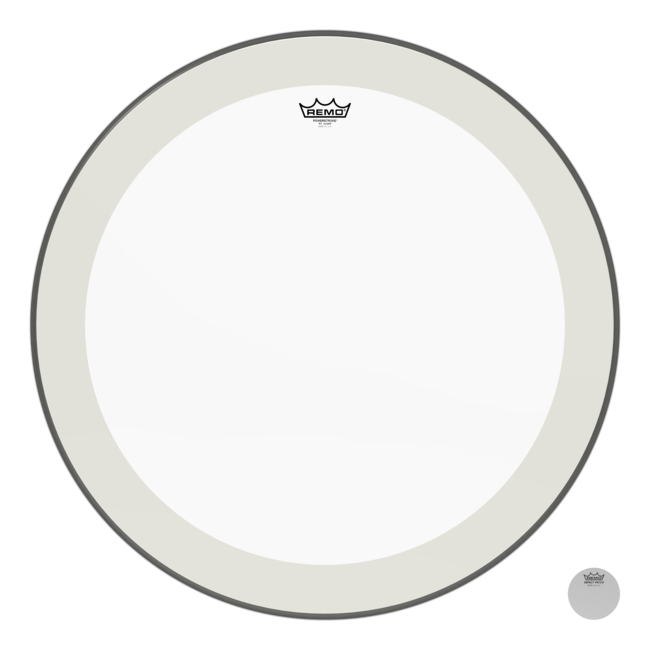 Remo - P4-1340-C2- - **Special Order**, Bass Drum, Powerstroke 4, Clear, 40" Diameter, With Impact Patch