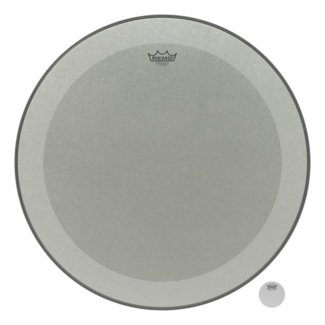 Remo Remo - P3-1216-C1- - Bass Drum, Powerstroke 3, Smooth White, 16" Diameter, Dynamo, No Stripe