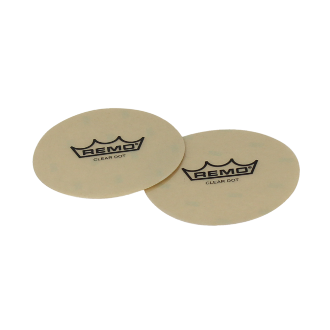 Remo - HK-6207-02- - Pack, Clear Dot Patch Sound Control, 7" Diameter, 2 Pcs