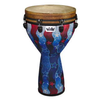Remo Remo - DJ-0014-33- - Djembe, Mondo, Designer Series, Key-Tuned, 14" X 25", Skyndeep Fiberskyn, Contour Tuning Brackets, Sahara Brown Finish