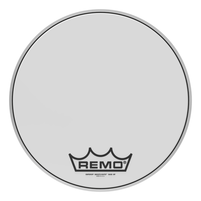 Remo - BB-1218-00- - **Special Order**, Bass Drum, Emperor, Smooth White, 18" Diameter