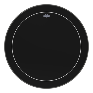 Remo Remo - ES-1630-PS- - **Special Order**, Bass Drum, Pinstripe, Ebony, 30" Diameter