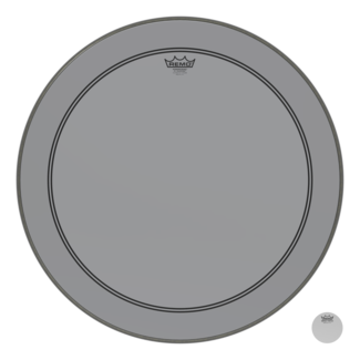 Remo Remo - P3-1326-CT-SMOH - Bass Drum, Powerstroke 3, Colortone, 26" Diameter, Smoke, 5" Offset Hole