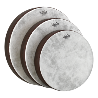 Remo Remo - HD-8501-03- - **Remo Asia**, Frame Drum, Fiberskyn, Small, 3-Piece Set, 8"-10"-12", Laminate Wood Grain, Brown