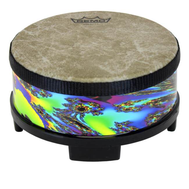 Remo - FG-SHRT-SB- - Drum, Fingerdrum, 5" Diameter, 2" Height, 'Sunburst' Graphics