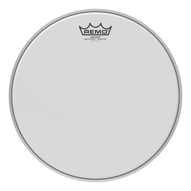 Remo - BE-0214-MP- - Batter, Crimplock, Emperor, Smooth White, 14" Diameter