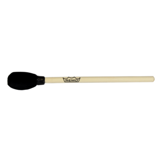 Remo Remo - HK-0140-70- - Mallet, 3/8" X 10", Black Plastic Handle, 40Mm Rubber Head, Soft Black Cover
