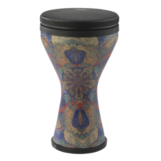 Remo Remo - DK-2510-63- - Festival Doumbek, Pre-Tuned, 10" Diameter, 17.5" Height, Black Suede Fliptop Replaceable, Royal Blue