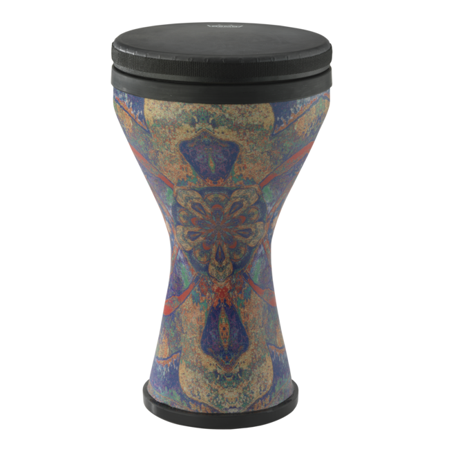 Remo - DK-2510-63- - Festival Doumbek, Pre-Tuned, 10" Diameter, 17.5" Height, Black Suede Fliptop Replaceable, Royal Blue