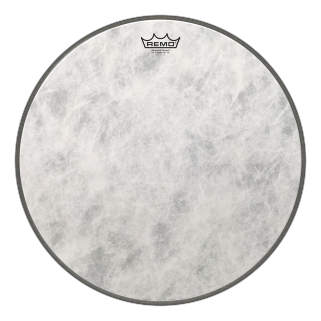 Remo - P3-1520-FD- - Bass Drum, Powerstroke 3, Fiberskyn, Diplomat, 20" Diameter