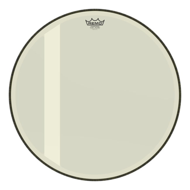Remo - P3-1024-00-FLT - Bass Drum, Powerstroke 3, Hazy, Felt Tone, 24" Diameter