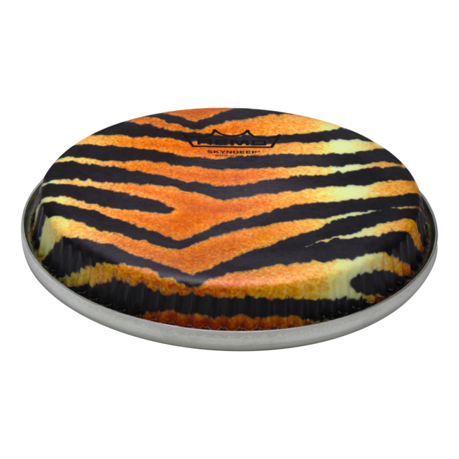 Remo - M9-0715-S4-SD006 - **Special Order**, Bongo Drumhead, Tucked, 7.15", Skyndeep, "Molten Sea" Graphic