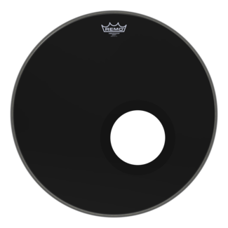 Remo Remo - ES-1020-MP- - **Special Order**, Bass Drum, Ambassador, Ebony, 20" Diameter, Mp