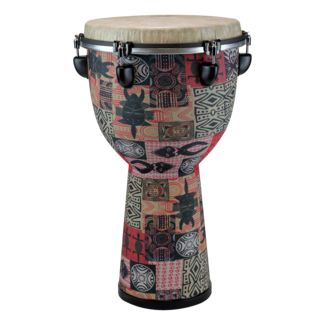Remo Remo - DJ-7113-62- - Djembe, Flareout, Key-Tuned, 13" X 24", Black Suede Symmetry Drumhead, Contour Tuning Brackets, Brown Finish