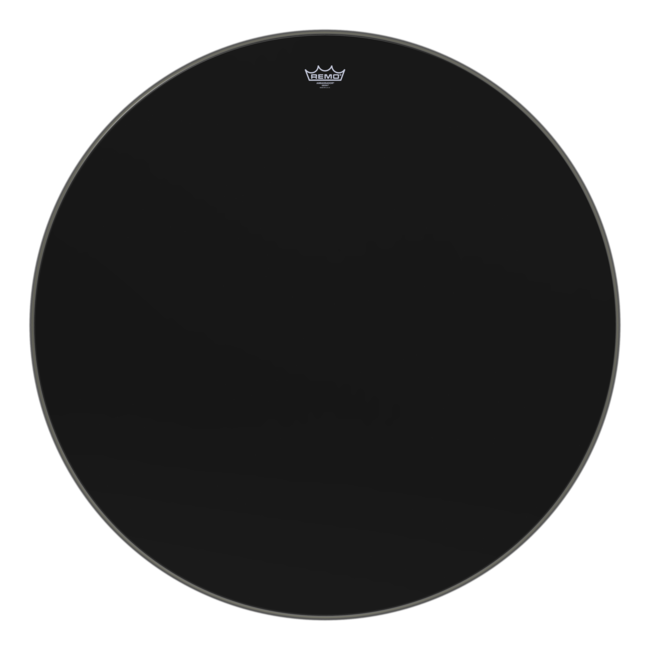 Remo - ES-1040-00- - **Special Order**, Bass Drum, Ambassador, Ebony, 40" Diameter