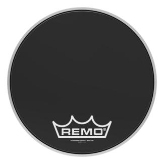 Remo Remo - PM-1416-MP- - Bass Drum, Powermax, Ebony, 16" Diameter, Mp