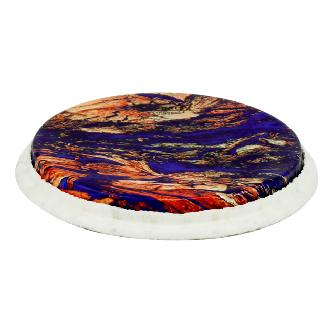 Remo - M9-0850-S5-SD005 - **Special Order**, Bongo Drumhead, Tucked, 8.5", Skyndeep, "Petrified Cave" Graphic