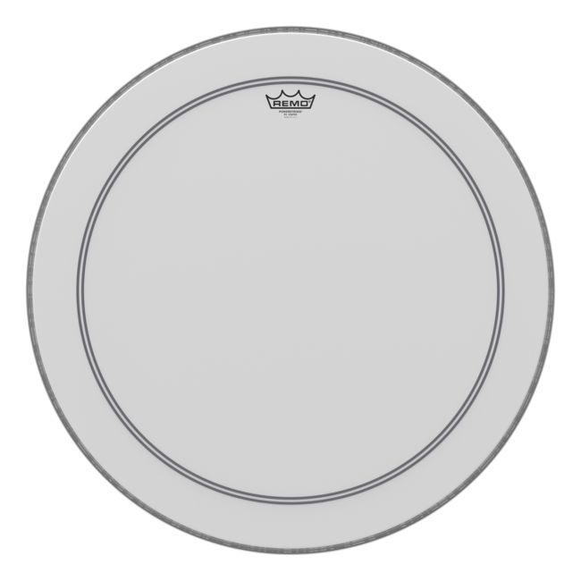 Remo - P3-1126-10- - Bass Drum, Powerstroke 3, Coated, 26" Diameter, No Stripe, Bottom Black Dot