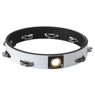 Remo Remo - TA-6210-70- - Tambourine, Headless, 10" Diameter, 8 Pairs Jingles X 2 Rows, Quadura Black