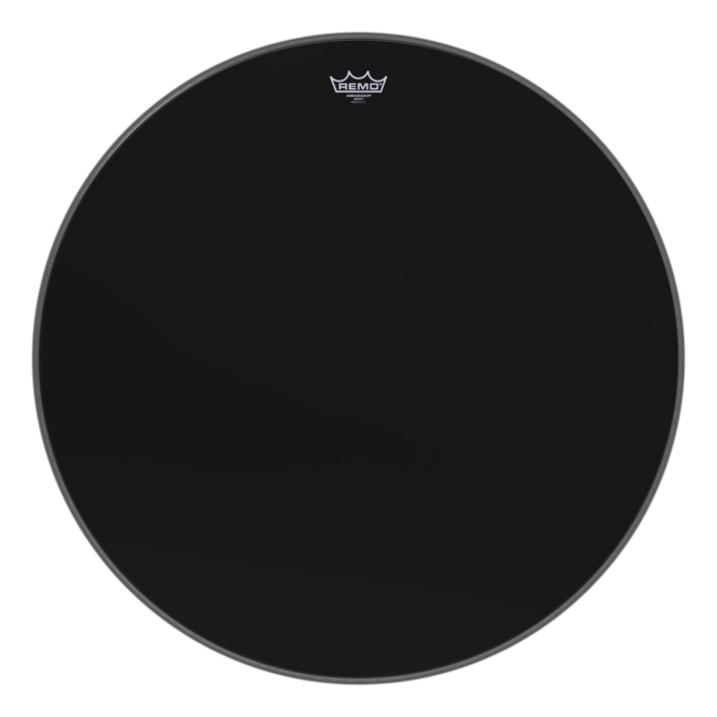 Remo - ES-1028-MP- - **Special Order**, Bass Drum, Ambassador, Ebony, 28" Diameter, Mp