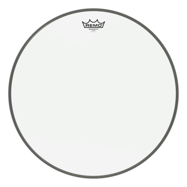 Remo - BR-1320-00- - Bass Drum, Ambassador, Clear, 20" Diameter